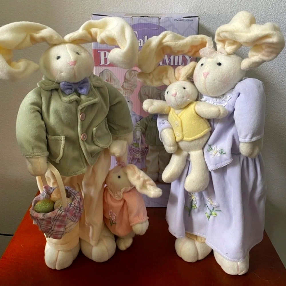 Fabric Bunny Family